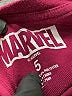 Marvel 100% Polyester Burgundy 3/4 Sleeve T-Shirt Size 5 - photo 3