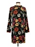 fleur bleue 100% Polyester Print Black Casual Dress Size 4 - photo 1