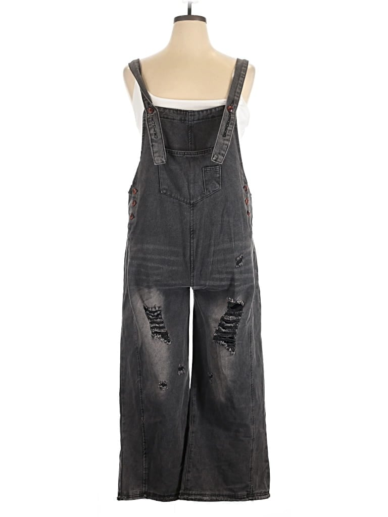 Pre-owned Jeans Overalls In Gray