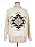 a.n.a. A New Approach Graphic Ivory Pullover Sweater Size 1X - photo 1