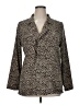 Storia 100% Polyester Animal Print Gold Blazer Size XL - photo 1