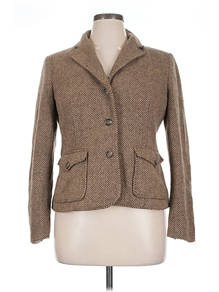 Pre-owned American Living Blazer Jacket In Brown