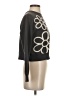 Recycled Threads Floral Black Pullover Sweater Size S - photo 4
