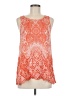 Alya 100% Polyester Orange Sleeveless Blouse Size M - photo 1