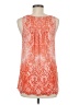Alya 100% Polyester Orange Sleeveless Blouse Size M - photo 2
