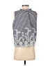 Unbranded Silver Blue Sleeveless Blouse Size M (estimated) - photo 2