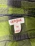 Cat & Jack 100% Cotton Plaid Green Long Sleeve Button-Down Shirt 9-12 MO / 12 MO - photo 3