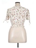 J for Justify 100% Rayon Ivory Short Sleeve Blouse Size XL - photo 2