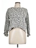 Sharagano Animal Print Silver Cardigan Size L - photo 1