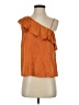 MNG Suit Orange Sleeveless Blouse Size XS - photo 1