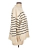 Zara Stripes Ivory Turtleneck Sweater Size L - photo 4