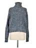 Future Collective Tweed Blue Turtleneck Sweater Size M - photo 1