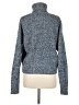 Future Collective Tweed Blue Turtleneck Sweater Size M - photo 2