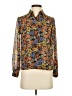 Assorted Brands Floral Brown Long Sleeve Blouse Size Sm - photo 1