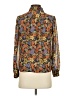 Assorted Brands Floral Brown Long Sleeve Blouse Size Sm - photo 2