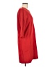 Gap Solid Red Casual Dress Size L - photo 4