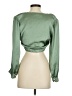 Zara 100% Polyester Green 3/4 Sleeve Blouse Size S - photo 2