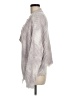 Main Strip 100% Acrylic Metallic Silver Pullover Sweater Size M - photo 5