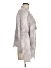 Main Strip 100% Acrylic Metallic Silver Pullover Sweater Size M - photo 4