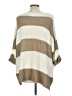 She + Sky 100% Polyester Stripes Tan Pullover Sweater One size - photo 2