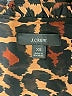 J.Crew 100% Polyester Animal Print Brown Casual Dress Size XS - photo 7