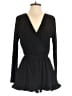 Honey Punch Solid Black Romper Size S - photo 1