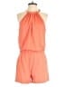 Bebe Solid Orange Romper Size S - photo 1