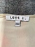 Love J Ivory Tan Short Sleeve Top Size S - photo 7