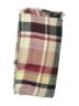 Unbranded Plaid Burgundy Tan Scarf One size - photo 2
