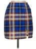 Shein Plaid Blue Casual Skirt Size 4 - photo 1