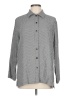 Evan Picone Chevron-herringbone Gray Long Sleeve Blouse Size L - photo 1