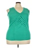 Roaman's Green Sleeveless Blouse Size 22 (1X) - photo 1