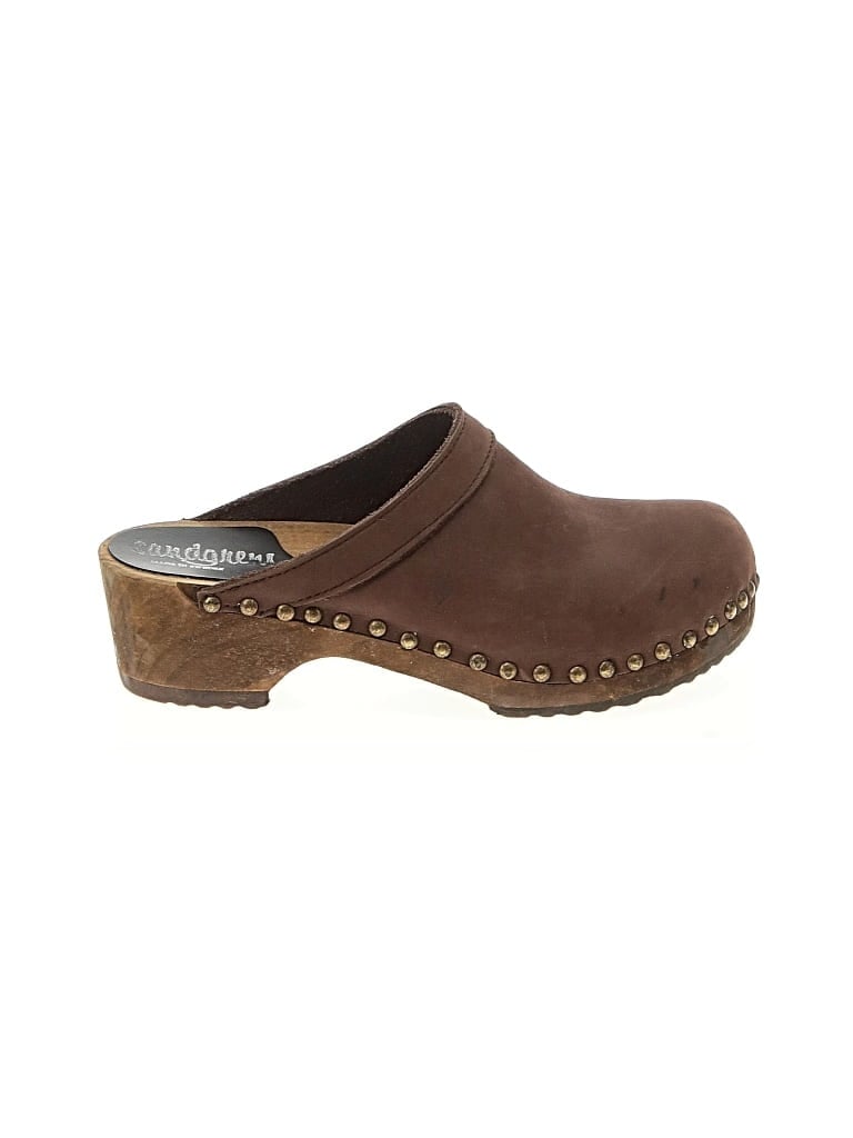 Pre-owned Sandgrens Mule/clog In Brown