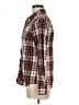 North Crest Plaid Burgundy Long Sleeve Button-Down Shirt Size M - photo 5