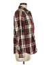 North Crest Plaid Burgundy Long Sleeve Button-Down Shirt Size M - photo 4
