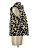 cavalini 100% Polyester Animal Print Gold Black Faux Fur Vest Size M - photo 4