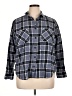 Stoic 100% Cotton Plaid Blue 3/4 Sleeve Button-Down Shirt Size XL - photo 1