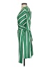 Lesley Evers Stripes Green Casual Dress Size XS - photo 5