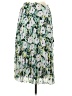 Saylor 100% Polyester Floral Green Casual Skirt Size S - photo 2