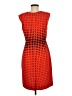 J.Crew 100% Polyester Polka Dots Orange Red Cocktail Dress Size 8 - photo 2
