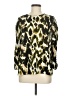 DKNY 100% Polyester Animal Print Green 3/4 Sleeve Blouse Size M - photo 1