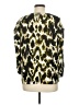 DKNY 100% Polyester Animal Print Green 3/4 Sleeve Blouse Size M - photo 2