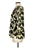 DKNY 100% Polyester Animal Print Green 3/4 Sleeve Blouse Size M - photo 5