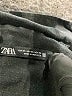Zara Solid Black Long Sleeve Button-Down Shirt Size XS - photo 7