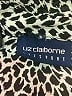 Lizsport Animal Print Silver Long Sleeve Blouse Size L - photo 7