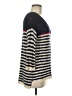 Pink Rose Stripes Ivory Pullover Sweater Size M - photo 4