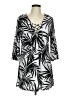 J Valdi Black 3/4 Sleeve Blouse Size L - photo 1