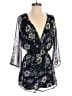 La Classe Couture Floral Blue Romper Size S - photo 1
