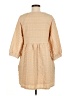 Entro 100% Polyester Solid Tan Casual Dress Size M - photo 2