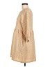 Entro 100% Polyester Solid Tan Casual Dress Size M - photo 5